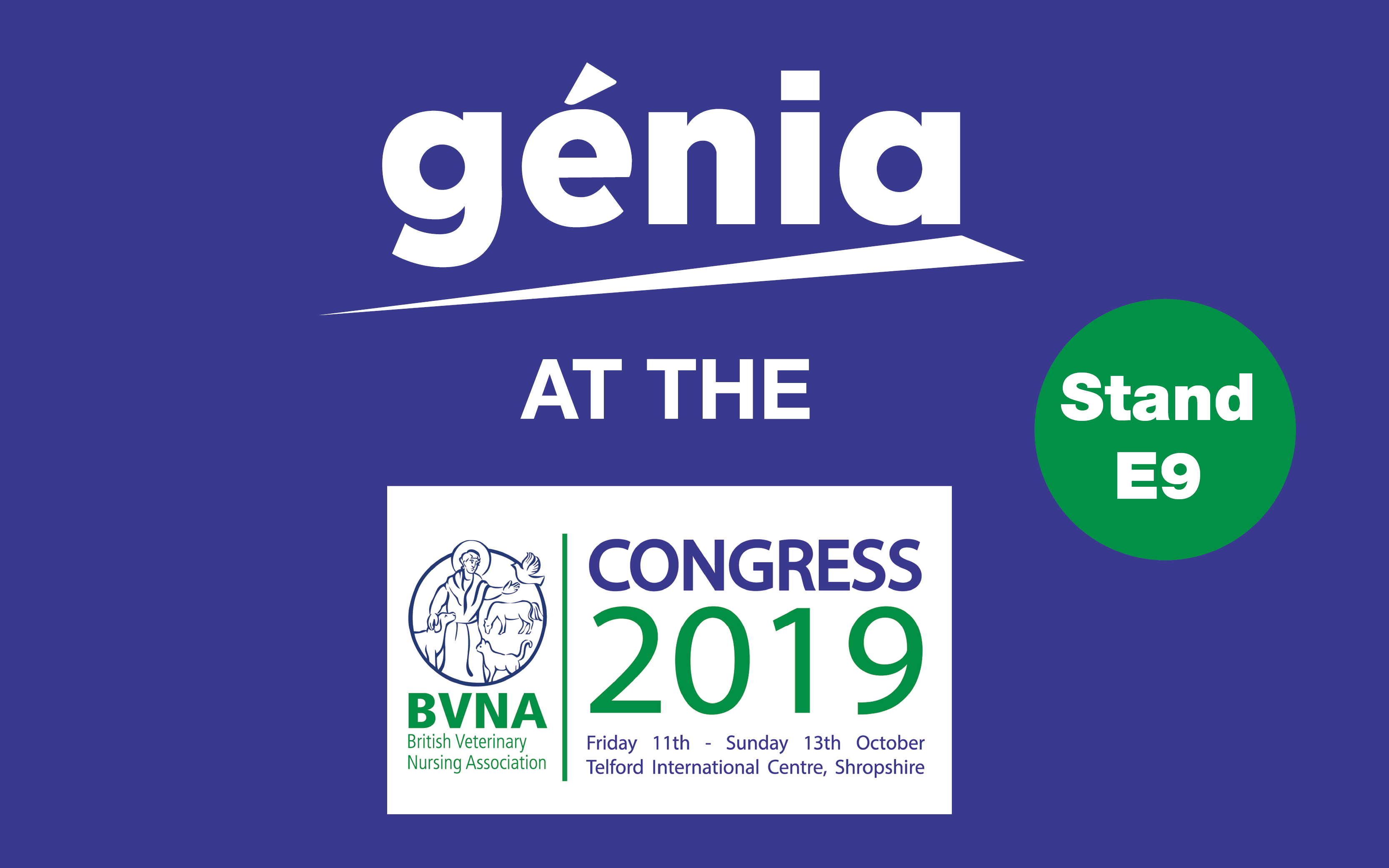 Genia will be present on the BVNA !